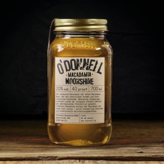 O`Donnell Moonshine Macadamia im Mason Jars (700ml, 20%vol.)