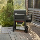 Weber Searwood Holzpelletgrill schwarz mit Wlan / Bluetooth und App Steuerung