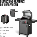 Gasgrill Enders Hyde 3 SIKR Turbo 800 °C Zone, Infrarot Backburner und Seitenkocher
