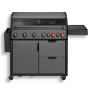 Gasgrill Enders Hyde 6 SIKR Turbo II 800 °C Zone, Infrarot Backburner und Seitenkocher