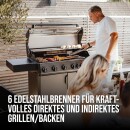 Gasgrill Enders Hyde 6 SIKR Turbo II 800 °C Zone, Infrarot Backburner und Seitenkocher