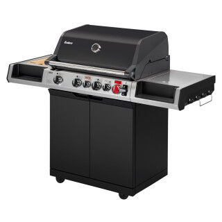 Gasgrill Enders Uniq 4 IK Cruster, 800 °C Zone, Infrarot Backburner, Cruster und Seitenkocher