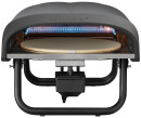 Pizzaofen Enders Paco Rotate mit rotierenden Pizzastein, Edelstahlbrenner, Grillfläche 30,5 cm, schwarz