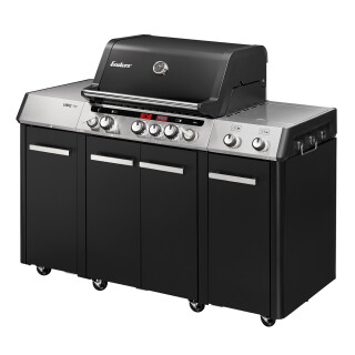 Gasgrill Enders Uniq Pro 3 IK Kitchen Cruster 800 °C Zone, Infrarot Backburner und Seitenkocher