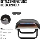 Pizzaofen Enders Paco mit Edelstahlbrenner, Grillfläche 33,5 x 33,5 cm, schwarz