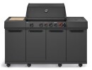 Gasgrill Enders Uniq 4 IK Kitchen Cruster Shadow 800 °C Zone, Infrarot Backburner, Cruster und Seitenkocher