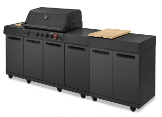 Gasgrill Enders Uniq 4 IK Kitchen Cruster Shadow + Küchenmodul