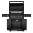 Napoleon Rogue PRO-S 525 RSIB mattschwarz Set mit Drehspieß & Abdeckhaube